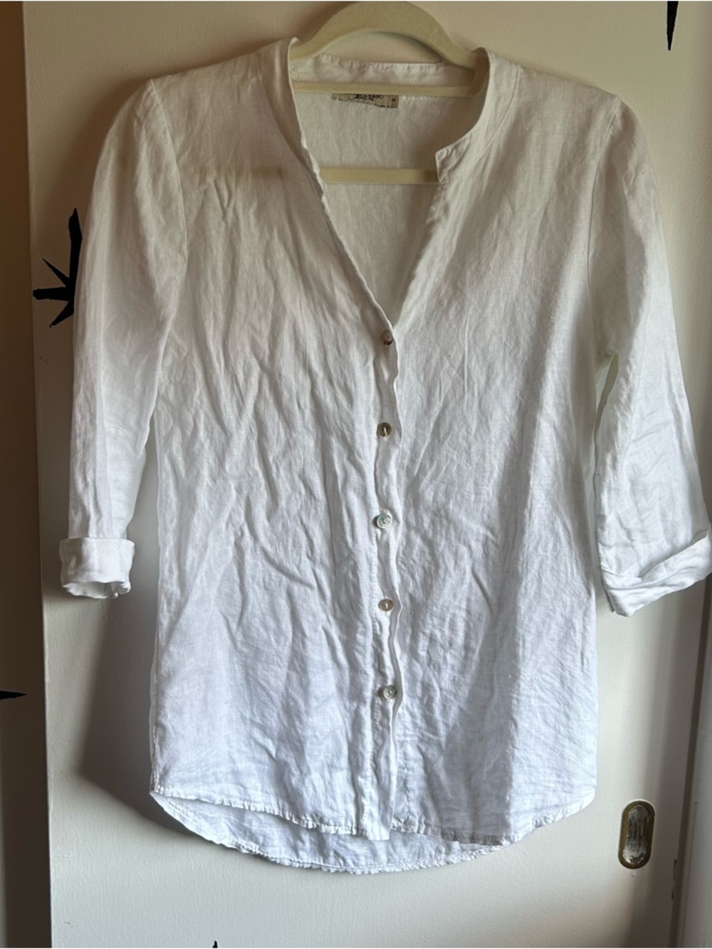 Lungo L’arno White Linen Blouse